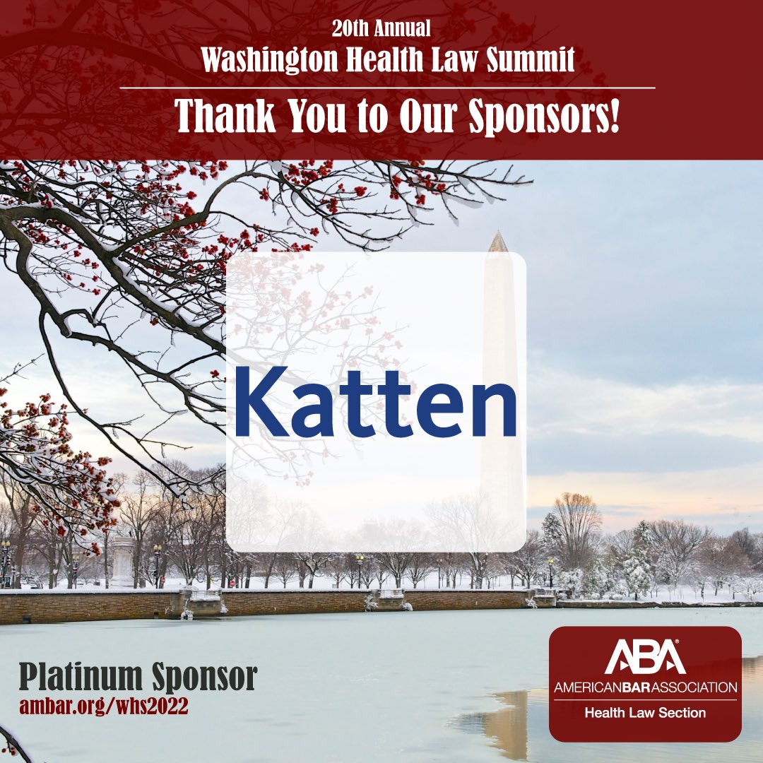 abahealthlaw's tweet photo. Thank you @KattenLaw for your support! https://t.co/xVgjWW1ZW8