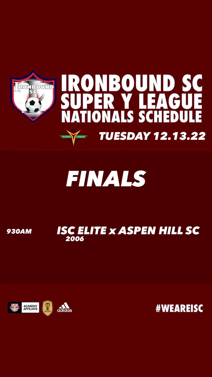 IronboundSC's tweet image. Good luck to our 2006 ISC Elite as they advance to the Finals of the 2022 @SuperYLeague Nationals tomorrow in Tampa, FL. Make us proud boys! Bring it home🏆⚽️
#WEAREISC
#WEWANTHECUP🏆
#WEDOTHIS