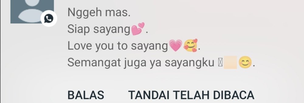 Pagi² udah dapat suport system 🥰
Suwun dek.