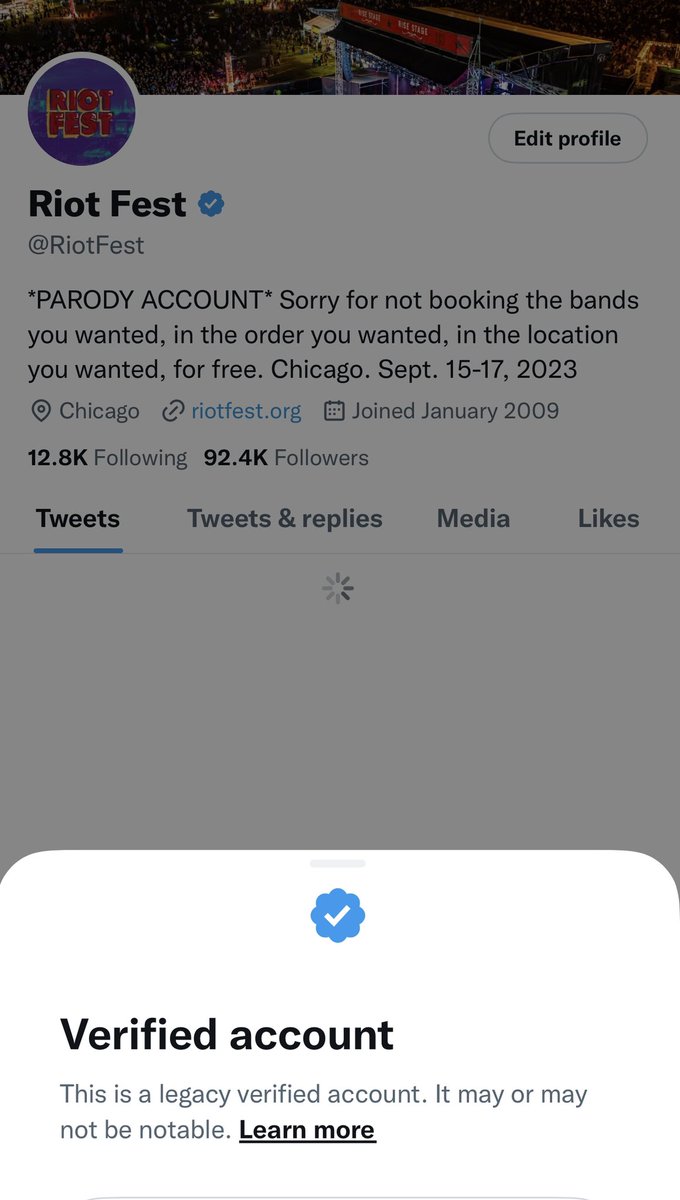 Riot Fest tweet media