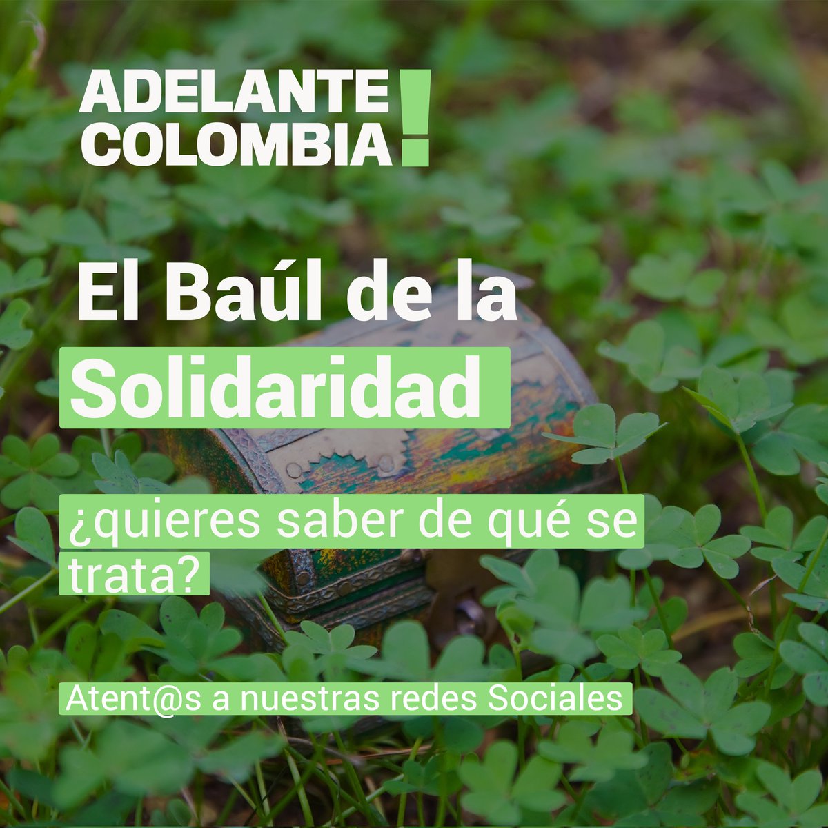 Adelante_Col's tweet photo. 📢 próximamente el baúl de la solidaridad atent@s a nuestras redes sociales. 

#solidaridad #ayudanosaayudar #porunmejorpais #cambiemosjuntoselmundo #cambiemos #amor #tolerancia #respeto https://t.co/JYF8U5sQQH