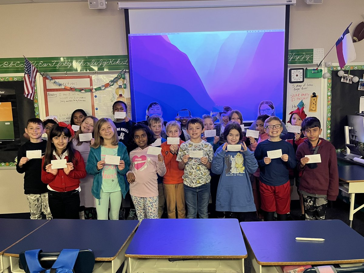 Each student wrote and received a gratitude card with kind words of why their classmates appreciate and value them! Loved seeing their faces light up when they received compliments about themselves!