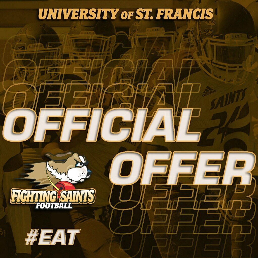 Michael (@michaelmoravek4) on Twitter photo Grateful to have received another offer from the University of St.Francis
<a href="/1MattMcCarthy3/">Matt McCarthy</a> <a href="/JcurryJoe/">Joe Curry</a> <a href="/USFSaintsFB/">Fighting Saints Football</a> <a href="/TomcatStrength/">Coach Kukuc</a> <a href="/tristan_burge/">Tristan Burge</a> <a href="/EATomcats/">EastAurora Athletics</a> <a href="/PrepRedzoneIL/">Prep Redzone Illinois</a> <a href="/CoachBigPete/">Peter "Coach Big Pete" Leinweber</a> Grateful to have received another offer from the University of St.Francis
<a href="/1MattMcCarthy3/">Matt McCarthy</a> <a href="/JcurryJoe/">Joe Curry</a> <a href="/USFSaintsFB/">Fighting Saints Football</a> <a href="/TomcatStrength/">Coach Kukuc</a> <a href="/tristan_burge/">Tristan Burge</a> <a href="/EATomcats/">EastAurora Athletics</a> <a href="/PrepRedzoneIL/">Prep Redzone Illinois</a> <a href="/CoachBigPete/">Peter "Coach Big Pete" Leinweber</a>