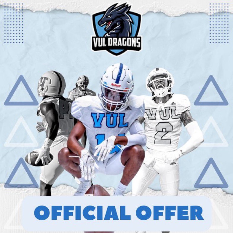 Tre_1215's tweet photo. I just received an offer from VUL Dragons! Thank you @CoachBonds50 for giving me the opportunity! https://t.co/0QJ5jH7xlH