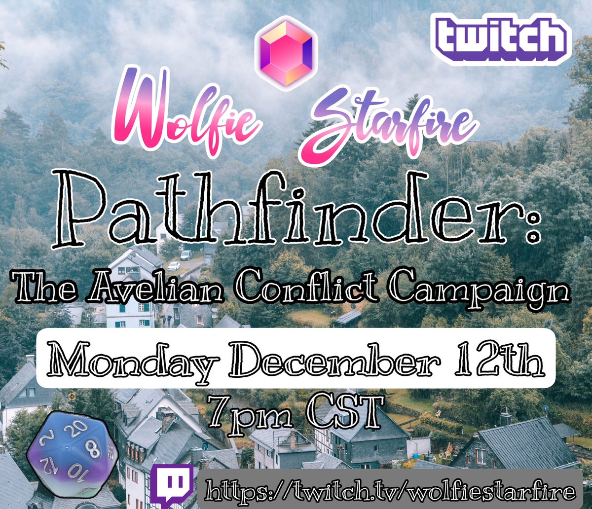 Wolfiestarfire's tweet photo. I’ll be streaming it on TWITCH @ 7pm cst. Come see the chaos ensue with Aubrynvarietystream Nerdturf Alex and our DM Josh JJASalazar

https://t.co/C4ABhUnorp

#ttv #twitch #twitchstreamer #stream #live #pathfinder #roleplay #roleplaying #roleplayer #twitchtv #twitchgamer https://t.co/fxL0NiFNba