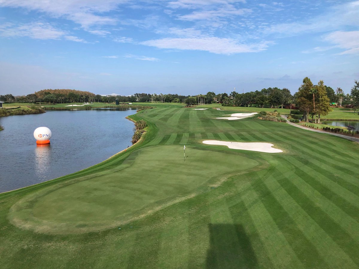 Joshua_E_Kelley's tweet photo. Monday of tournament week is in the books. A great day with little stress. Last spray on greens with some @FloratineFoliar fertilizer and @SyngentaTurf fungicide and PGR. Cloudy day cleared up to a nice afternoon. #GolfCourseSuperintendent https://t.co/NpxJmD9IPX