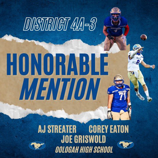 OologahFootball's tweet photo. Congrats to these seniors for their All District awards
#GoStangs #neversatisfied https://t.co/6rrOcafkt4
