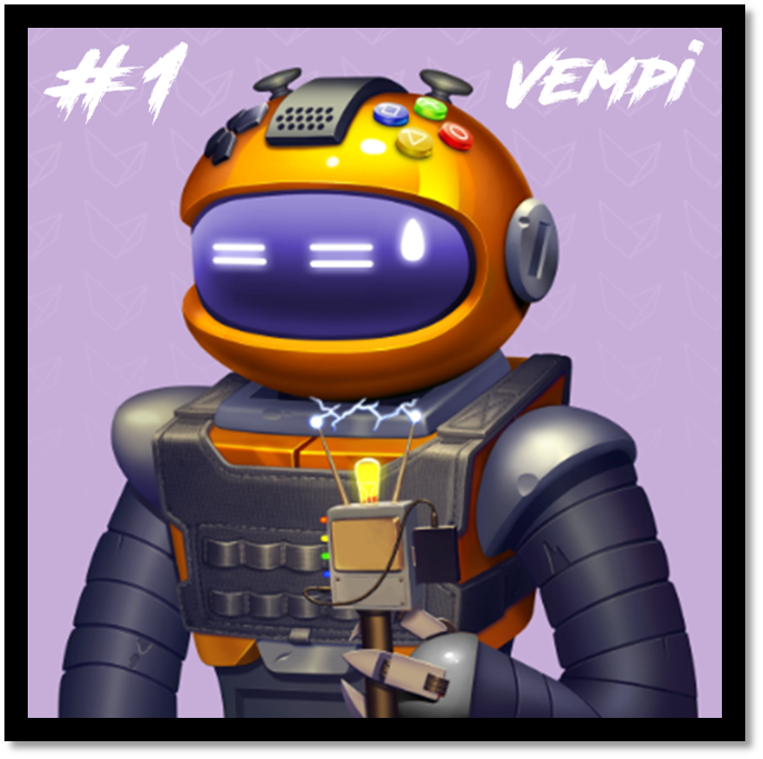 Ur_Sosalty's tweet photo. Hey Crew !
Let me introduce #Vempi my awsome vBot from @WAX_io !
On top of being connected 💡and a gamer🎮 he his also a great Figther 🦾👊
Join me here in the Arena: https://t.co/eve79erX0A
The unofficial #P2E for vBots and check my quick guide here👇
🧵 1 on 6 https://t.co/R4R6cEDyM4