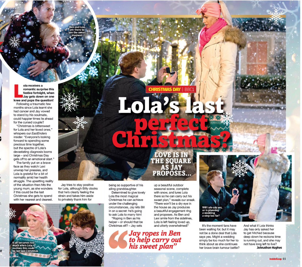XxAmyxPopxX's tweet photo. Just going to be the cutest moment on Christmas Day watching Jay propose to Lola with Ben and Lexi looking on! Just melts my heart 🥺🥰❤️💍

#MaxBowden #JamieBorthwick #IsabellaBrown #DanielleHarold #BenMitchell #JayBrown #LexiPearce #LolaPearce #EastEnders #XmasDay #Jola https://t.co/WDCR1OCVje