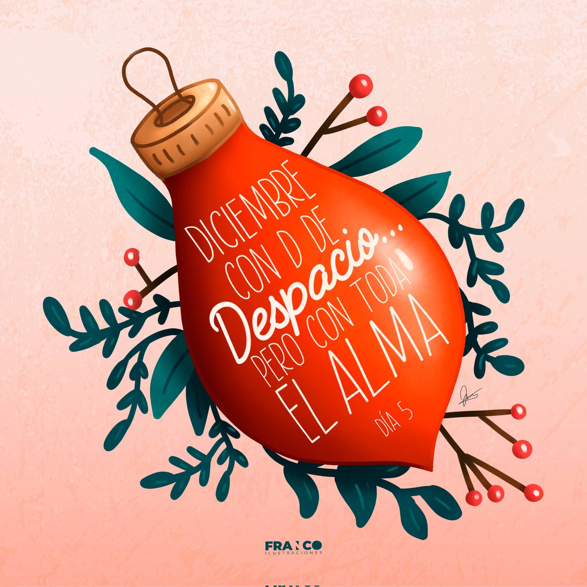 Franilus's tweet photo. Despacio! Pero con toda el alma! ♥️
.
.
.
#Navidad #frases #frasesmotivadoras #digitalart #DigitalArtist #digitalpainting https://t.co/7Nil9ickjp