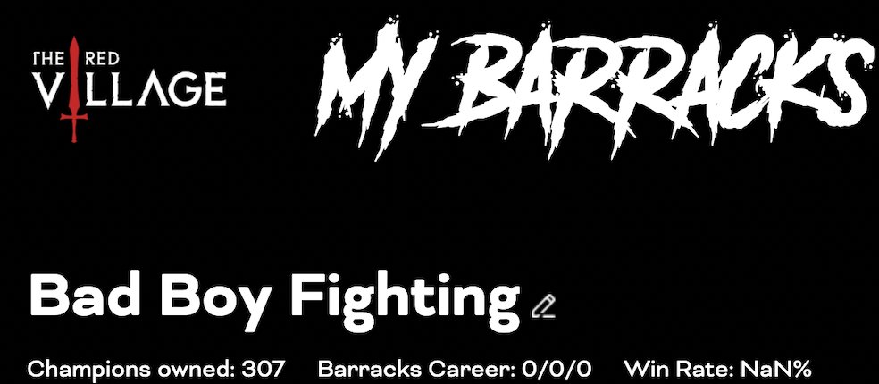 Just joined first <a href="/TheRedVillage/">THE RED VILLAGE</a> fight lfg!