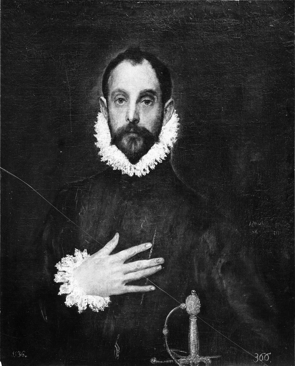 Así lo vio Sorolla, firmado por El Greco sobre un fondo oscuro (Foto Moreno, <a href="/ipcepatrimonio/">Instituto del Patrimonio Cultural de España</a>)