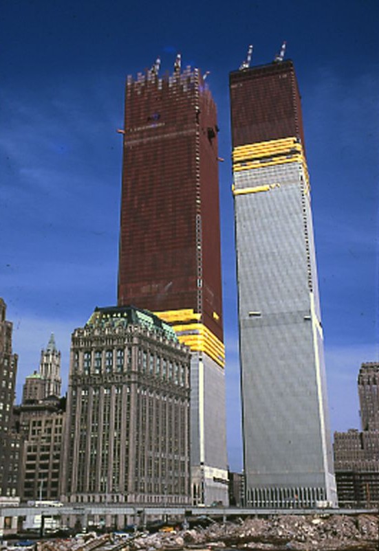 Sept11Memorial's tweet photo. NYC, concrete jungle: Old buildings were torn down to make room for the Twin Towers. One resident reluctant to vacate? A monkey who escaped from a pet store, nested in beam piles, lived on bananas he stole from a fruit stand, and eluded workmen for months. https://t.co/qAc2vDr1ck