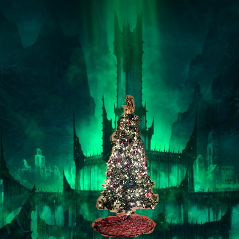 WinterfellOrcs's tweet image. The Melkormas Tree is all set up at Minas Morgul!!!
😈🎄💎🕷️💜🖤💚🎉🎁