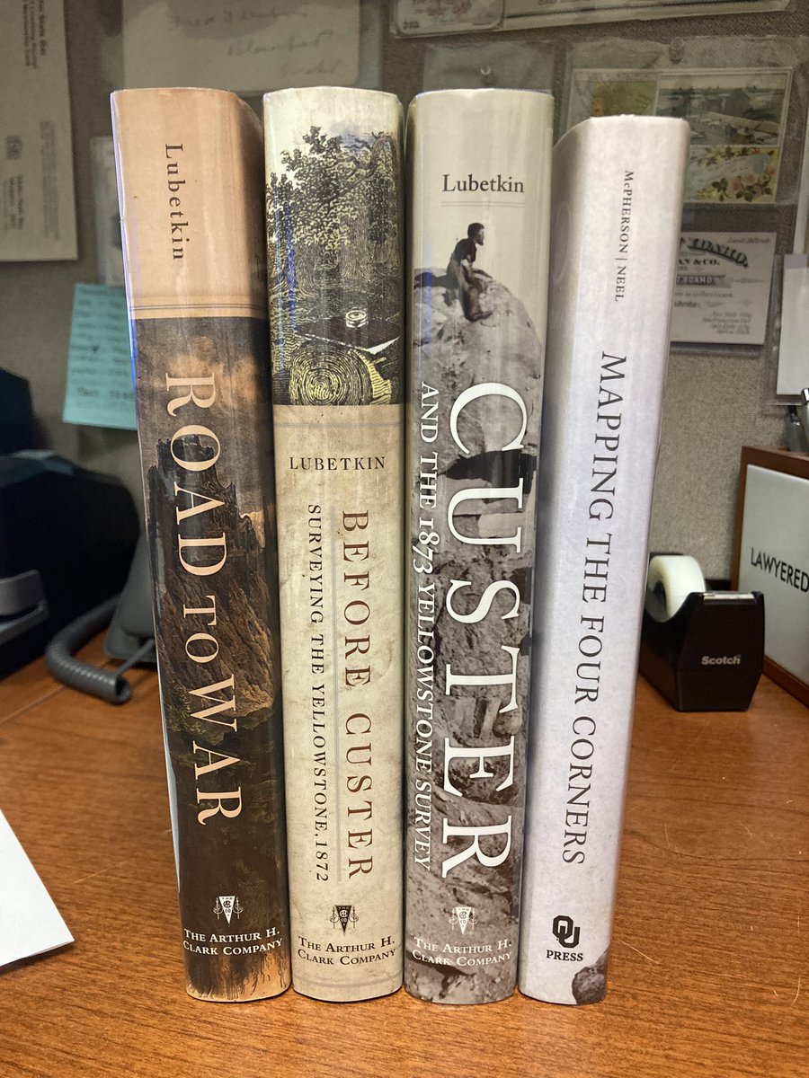 dinger_john's tweet image. My haul from the University of Oklahoma Press sale. But I now have to put myself in book jail. @UnivOklaPress