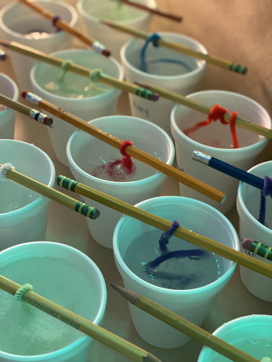 EldersKiddos's tweet image. I can’t wait to see how these turn out tomorrow😁😁😁#recrystallization #boraxforthewin #rocksandmineralsunit @Kings_Schools #myohioclassroom