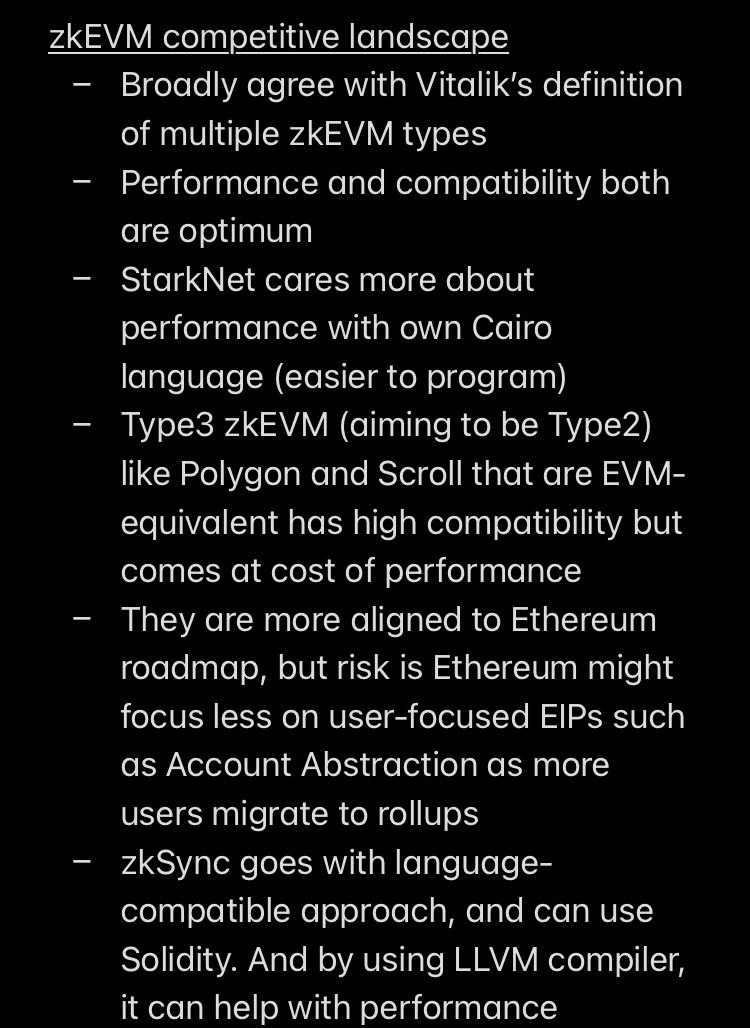 brazenburrit0's tweet photo. #internforaday intern notes from @LongHashVC Multi-Chain Infra Summit
Panel #2: Roll-ups deep dive with @Be1garat from @zksync
- Evolution of zkSync πΉ
- zkEVM landscape π₯
- Layer3/Hyperchains β«
- What comes next for zkSync? π§
And much more https://t.co/BBARTW9yzM