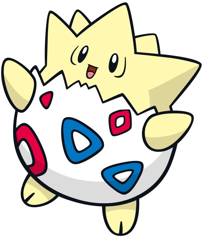 Bi Bi! That’s a rare one-roto!

Togepi, the Spike Ball Pokémon. 

It is considered to be a symbol of good luck. Its shell is said to be filled with happiness.