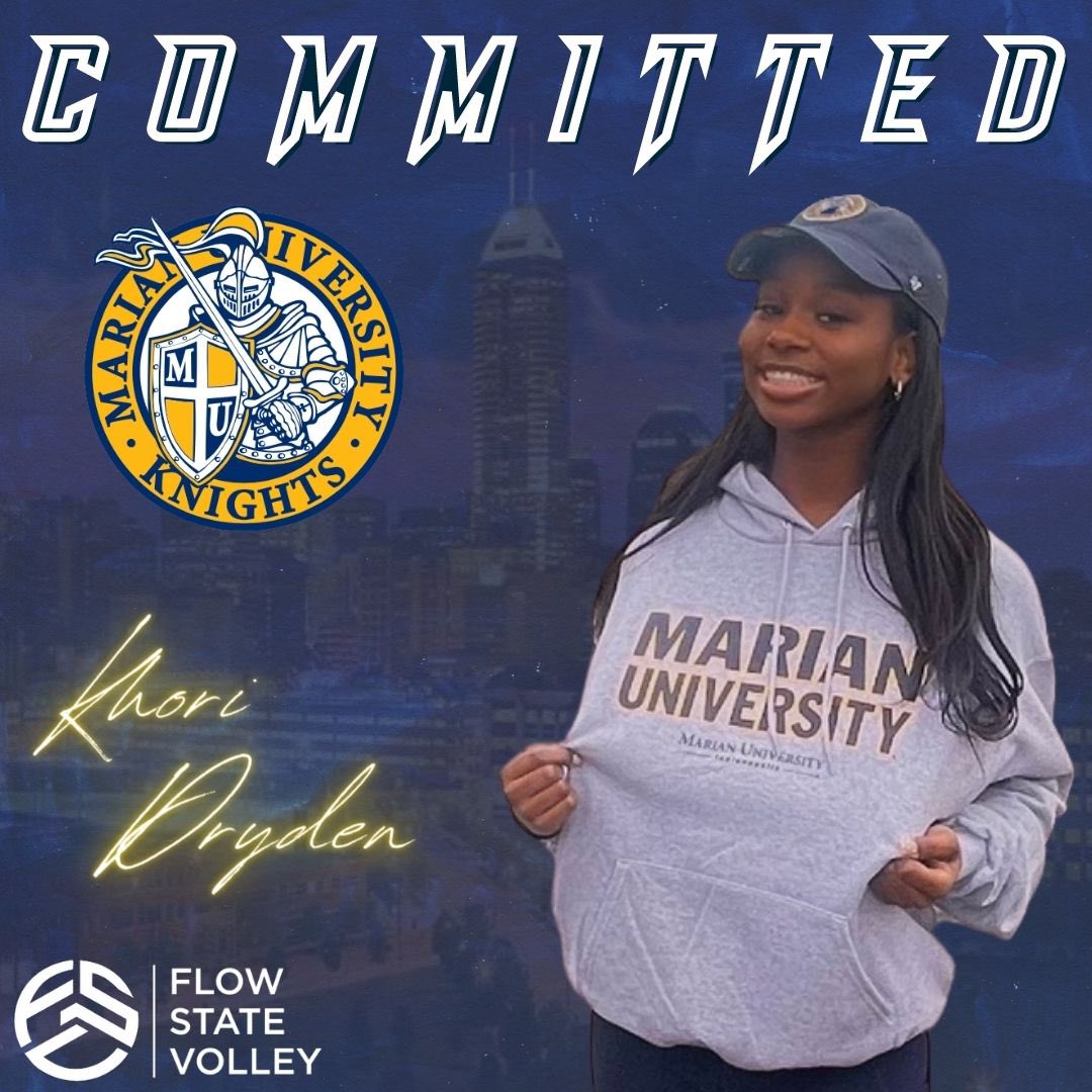 Flow State Volley (@flowstatevolley) on Twitter photo Congratulations to 2023 Outside Hitter Khori Dryden on her commitment to Marian University! #GoKnights <a href="/khoridryden/">Khori Dryden</a> <a href="/rev_vb/">Rev Volleyball Academy</a> <a href="/MarianVball/">Marian Volleyball</a>
#volleyball #volleyballrecruiting #collegevolleyballrecruiting #committed #NAIA #flowstatevolley #collegevolleyball #girlsvolleyball Congratulations to 2023 Outside Hitter Khori Dryden on her commitment to Marian University! #GoKnights <a href="/khoridryden/">Khori Dryden</a> <a href="/rev_vb/">Rev Volleyball Academy</a> <a href="/MarianVball/">Marian Volleyball</a>
#volleyball #volleyballrecruiting #collegevolleyballrecruiting #committed #NAIA #flowstatevolley #collegevolleyball #girlsvolleyball