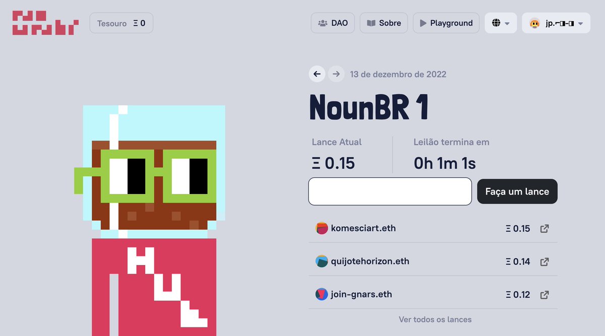 WHO IS GONNA GET NOUNBR 1? nounsbr.wtf