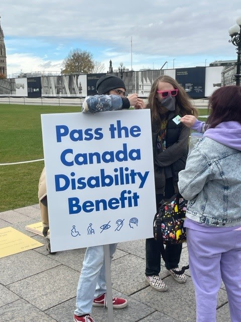 We need your help! Send a letter / call your Member of Parliament to pass #BillC22 THIS WEEK so we can create the #CanadaDisabilityBenefit in 2023!

This is a historic opportunity that we cannot miss. 

Find Your Member of Parliament:
ourcommons.ca/members/en

Photo: <a href="/InclusionCA/">Inclusion Canada</a>