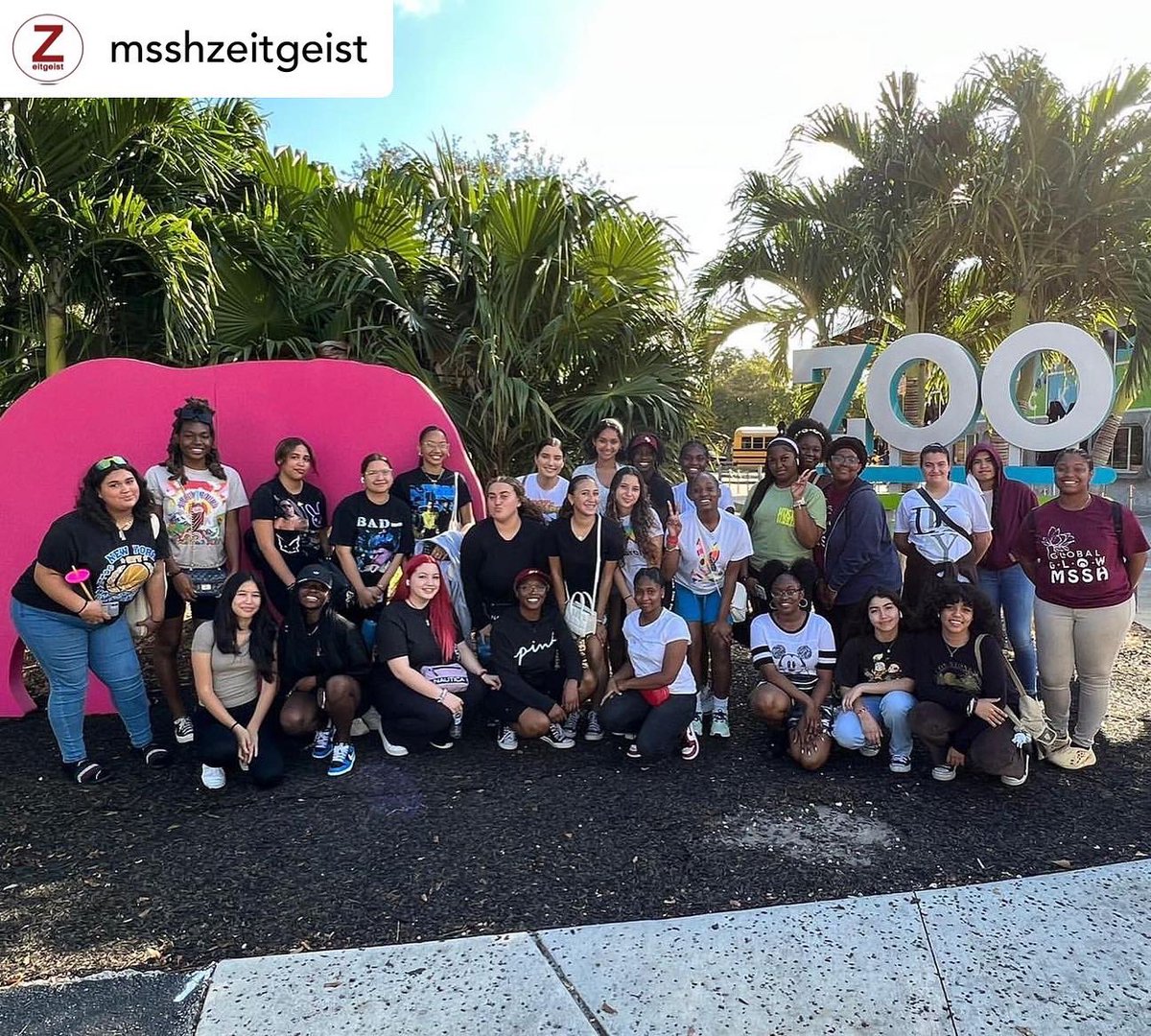 mssh_hawks's tweet photo. Not all classrooms have  four walls… 🚌. Our Woman Of Tomorrow ladies had a great time at the zoo last Friday ! #iammiamisprings #thezeitgeistmovement #mssh #zoo https://t.co/zg1FdkcXOZ