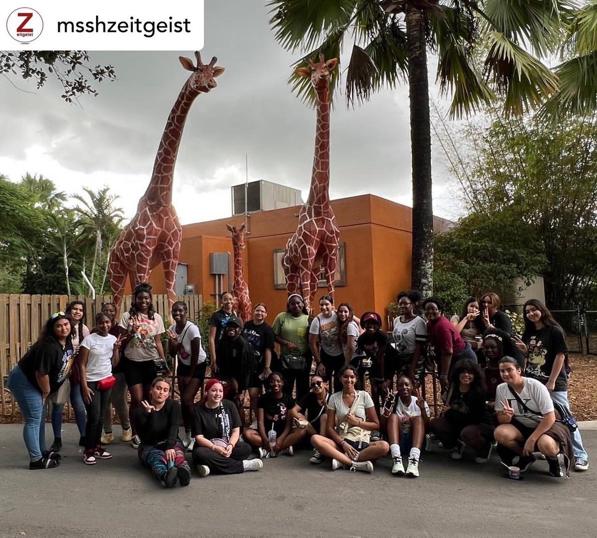 mssh_hawks's tweet photo. Not all classrooms have  four walls… 🚌. Our Woman Of Tomorrow ladies had a great time at the zoo last Friday ! #iammiamisprings #thezeitgeistmovement #mssh #zoo https://t.co/zg1FdkcXOZ