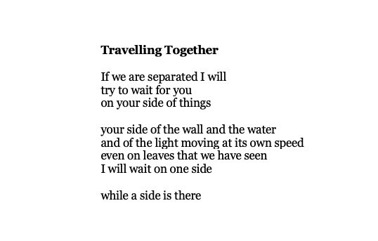 Still. 

W.S. Merwin: