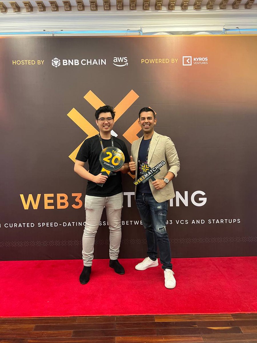 mymetacare's tweet photo. Web3Matching! Thank you @BNBCHAIN and @KyrosVentures for such a successful event! 💙 

To everyone that attended, Lets keep building! 🚀🤝

#BSC #AWS #BNB @0xKiraa @Zane_Kyros #MetaCare https://t.co/jFwM5DOPEd