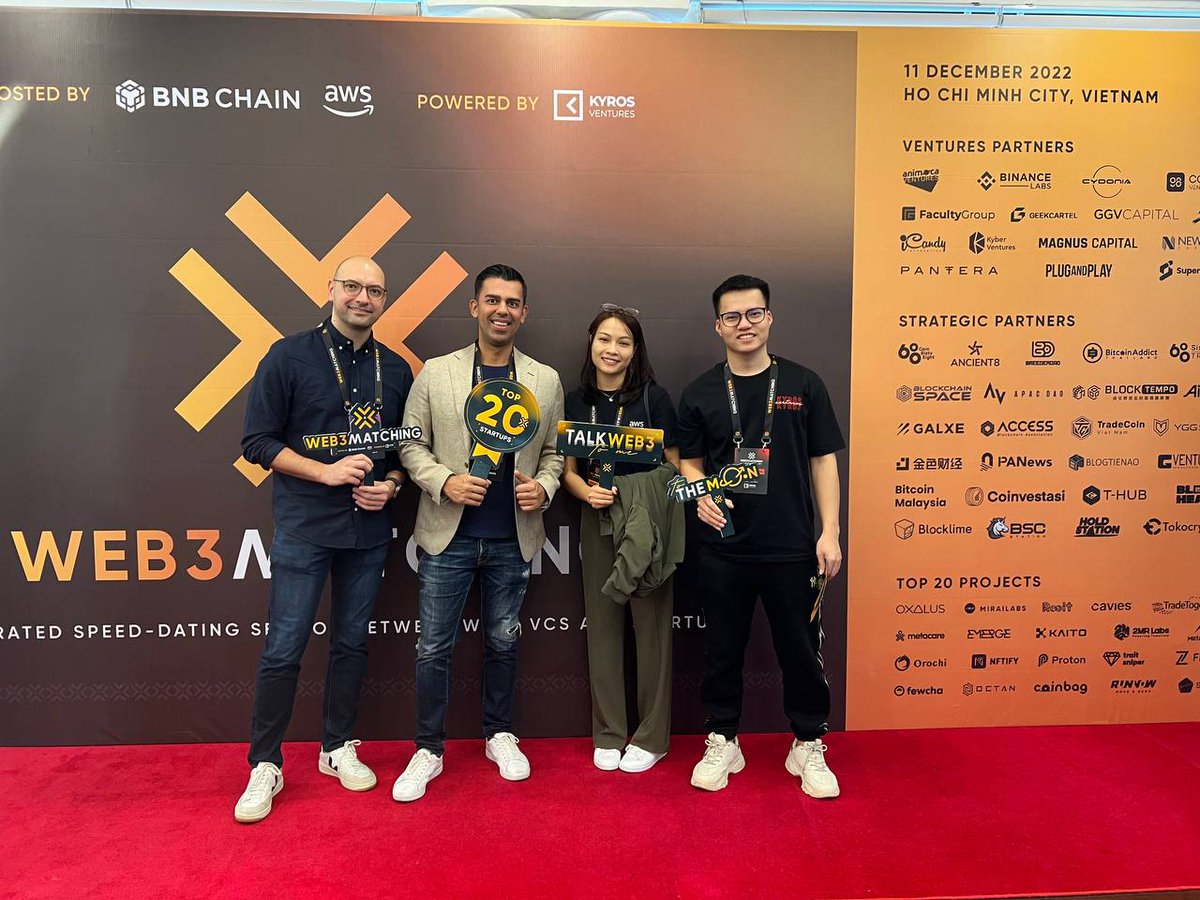 mymetacare's tweet photo. Web3Matching! Thank you @BNBCHAIN and @KyrosVentures for such a successful event! 💙 

To everyone that attended, Lets keep building! 🚀🤝

#BSC #AWS #BNB @0xKiraa @Zane_Kyros #MetaCare https://t.co/jFwM5DOPEd