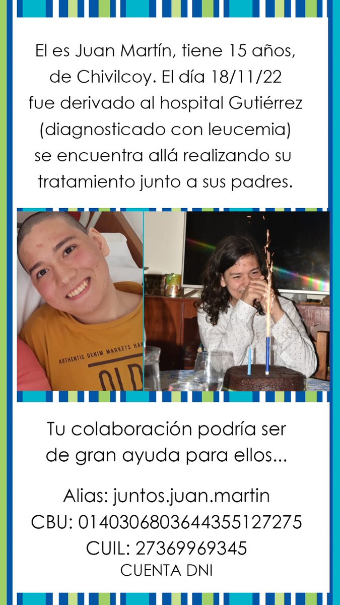 Él es mi hermanito y necesitamos de su ayuda! 
Cualquier colaboración y difusión es bienvenida y agradecida🤍