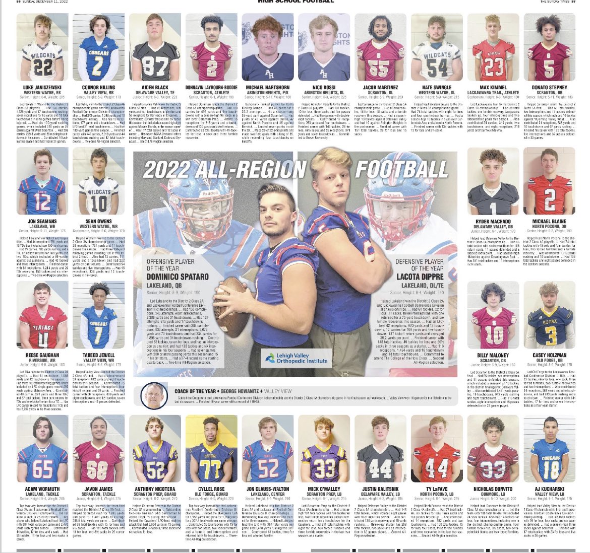 Blessed to be named a <a href="/sportsTT/">Times-Tribune sports</a> All-Regional Linebacker. Thanks to my coaches and teammates for helping me reach this level. Congrats especially to <a href="/TJ5k4/">Taheed Jewell</a> and <a href="/ConnorHilling2/">Connor Hilling</a> and all the great players from across the LFC. #cougarpride