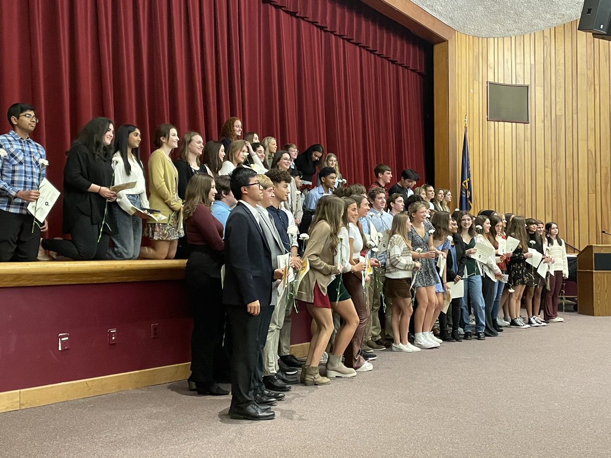 Highest numbers of Inductees at OJRSD for the National English Honor Society Induction tonight.  <a href="/OJRSD/">Owen J. Roberts School District</a> <a href="/OJRHS/">Owen J. Roberts High School</a>