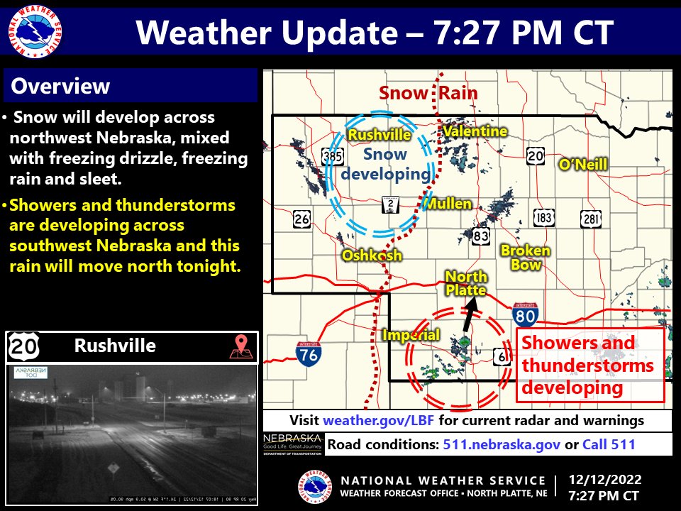 NWS North Platte on Twitter "Snow will develop across northwest