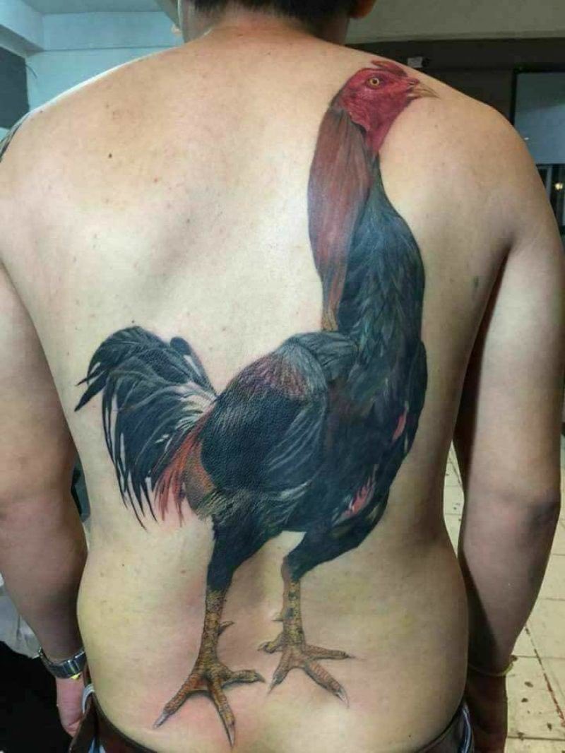 Наколка петуха