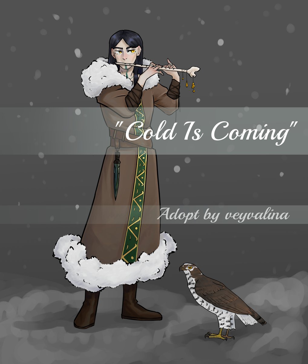 veyvalina's tweet photo. I'm finally done🤎🪶
"Girl from the cold lands" is the first of my collection "Cold is coming"!
You can buy her in my ych (link in profile💙)
sb:$45 (without second work)
#art #digitalart #snow #cold #adopt #adoptables #characterart #character #winter
#ColdIsComing https://t.co/uADN2UsrDJ