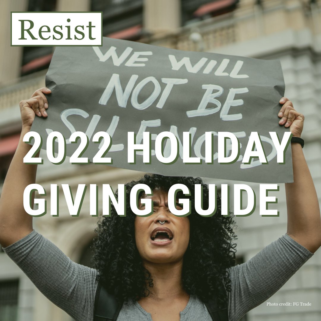 Resist's 2022 Holiday Giving Guide is here! Support local grantees in your area ushering in a new world where liberation and abundance are true for the MANY, not the few.
conta.cc/3j0Bd0P
conta.cc/3hnmP2q
