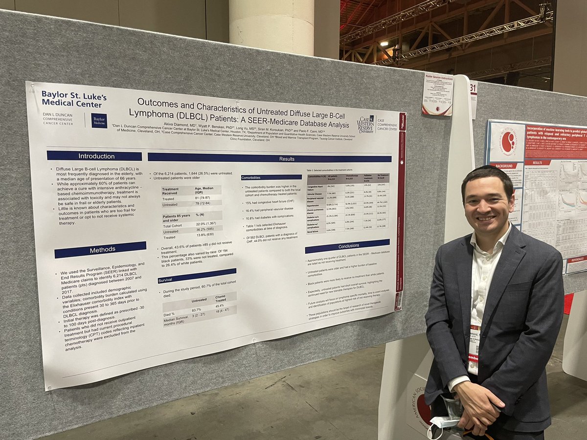 Paolo F. Caimi (@paolocaimimd) on Twitter photo Want to guess how many patients with DLBCL do not receive any treatment? <a href="/AkivaDiamond/">Akiva Diamond</a> presented today results of SEER - Medicare analysis. Double digits, higher in the very elderly. That is another underserved population. <a href="/caseccc/">Case Comp Cancer Ctr</a> #ASH22 #CleclinCancer Want to guess how many patients with DLBCL do not receive any treatment? <a href="/AkivaDiamond/">Akiva Diamond</a> presented today results of SEER - Medicare analysis. Double digits, higher in the very elderly. That is another underserved population. <a href="/caseccc/">Case Comp Cancer Ctr</a> #ASH22 #CleclinCancer