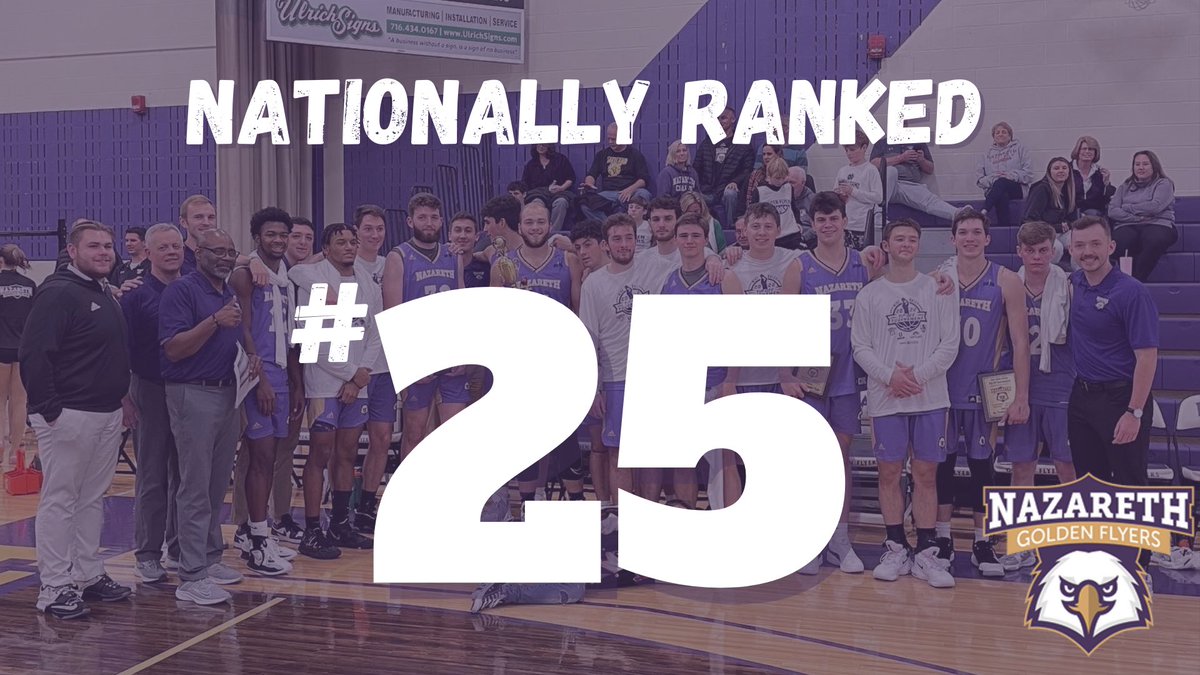 The Golden Flyers earn a National Ranking coming in at #25 on D3hoops.com 

#HardToWin #FlyWithUs