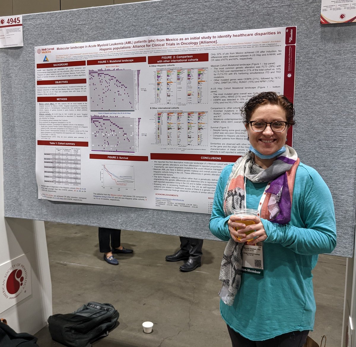 Nuria Mencia Trinchant (@nuria_mencia) on Twitter photo Happy to present our work on healthcare #disparities in #Hispanic pts in #AML #ASH22 <a href="/WCMLeukemia/">Weill Cornell Leukemia</a>. It was a pleasure hanging out with colleagues, collaborators, friends & mentors <a href="/DrMonicaGuzman/">Monica Guzman</a> <a href="/AGomez_MD/">Alexandra Gomez A.</a> <a href="/XimeJordan/">Ximena Jordan Bruno</a> <a href="/moh7madhomod/">Mohammad Alhomoud</a> <a href="/DrDuaneHassane/">Duane Hassane</a> Happy to present our work on healthcare #disparities in #Hispanic pts in #AML #ASH22 <a href="/WCMLeukemia/">Weill Cornell Leukemia</a>. It was a pleasure hanging out with colleagues, collaborators, friends & mentors <a href="/DrMonicaGuzman/">Monica Guzman</a> <a href="/AGomez_MD/">Alexandra Gomez A.</a> <a href="/XimeJordan/">Ximena Jordan Bruno</a> <a href="/moh7madhomod/">Mohammad Alhomoud</a> <a href="/DrDuaneHassane/">Duane Hassane</a>
