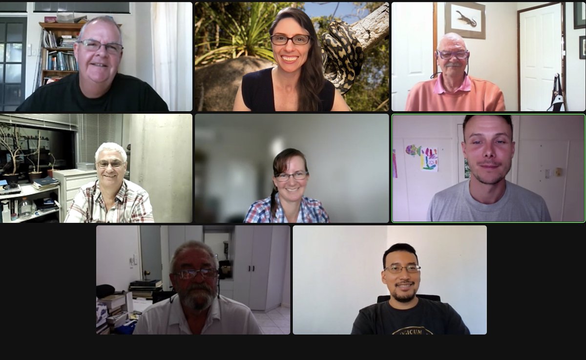 Another successful, quarterly video meeting for our <a href="/IUCN/">IUCN</a> snake specialist group for the Australia, Oceania, and Melanesia regions! Discussing topics like future projects, funding opportunities, local champions, species of conservation concern, and IUCN species red-listings.