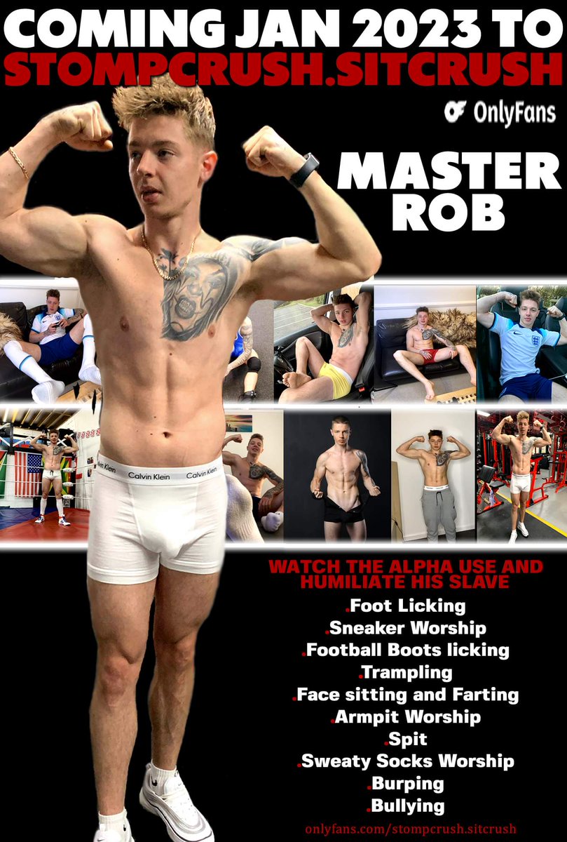 FartSub2's tweet photo. Joining us in January. #Alpha Master Rob. Our second NEW shoot. Relive the iconic content and witness the all new. https://t.co/9GDKBzx4Zt
#AlphaMuscle #MuscleMaster #AlphaDom #Cashmaster #Fartfetish #footfetısh #trampling #Domination #bullymaster #spit #FootballAlpha #fetish https://t.co/od37QKLIhf