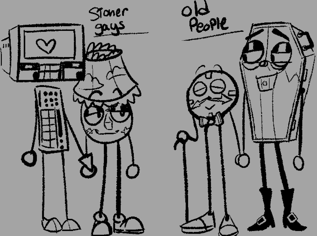 SidScreaming's tweet photo. anon wanted a double date situation with the goobers
tony had to sleep on the couch
#dhmis #DontHugMeImScared #larrythelamp #colinthecomputer #finnthecoffin #tonytheclock #tickle https://t.co/J0NNbvxpey