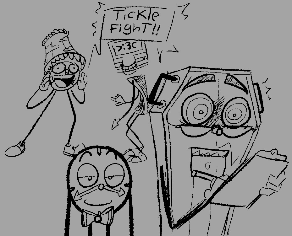 SidScreaming's tweet photo. anon wanted a double date situation with the goobers
tony had to sleep on the couch
#dhmis #DontHugMeImScared #larrythelamp #colinthecomputer #finnthecoffin #tonytheclock #tickle https://t.co/J0NNbvxpey