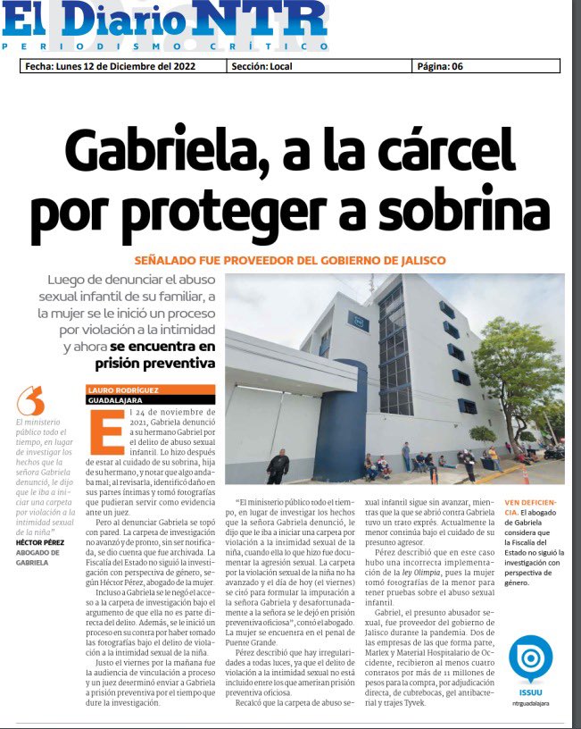 itzelfernanda3's tweet photo. La encarcelaron por denunciar a su hermano de violar a su sobrina #justiciaparagaby 

@MareaVerdeMex @enteratemujerr @womensonfire https://t.co/euI7IJSEDR