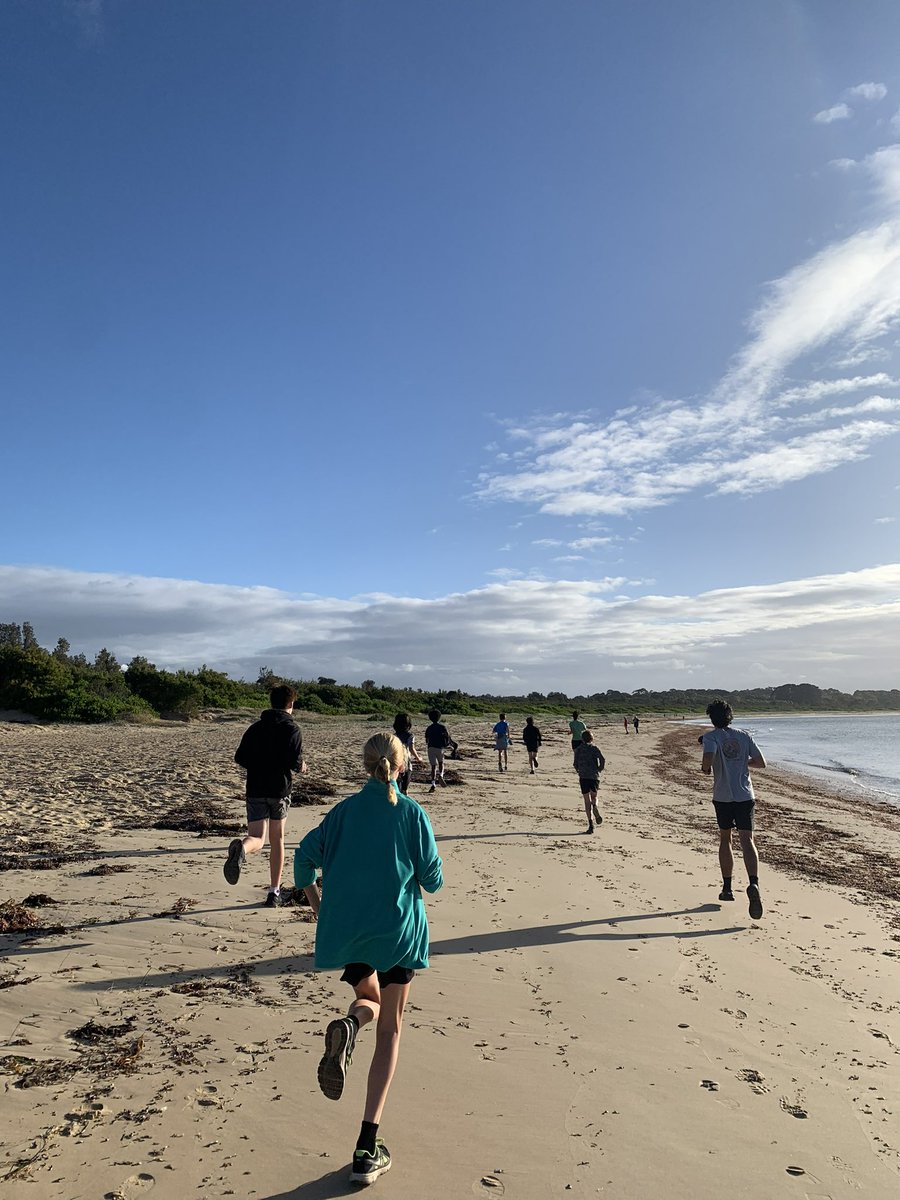 While our new students are welcomed into Port, our current Year 7s are having a ball at camp! Run clubbers were up with the lark to hit the beach while the sun was shining…