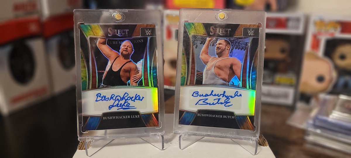 GWNPWShop's tweet photo. Luke and Butch,the Tie-Dye Bushwackers!!!
#MaildayMonday #wrestlingcards #wrestlingtradingcards #TheHobby #TradingCards https://t.co/N00hEQrjtC