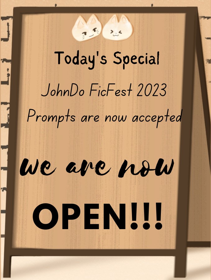 ♡ PROMPTING IS NOW OPEN!
We are finally kicking off #JohnDo FicFest 2023.
Please use the form below to submit the prompts. Feel free to get in touch via DMs, Email, or Curiouscat for any questions or concerns.
Happy Prompting! - 🌙🍃☁️🍎
forms.gle/Whsh2bgtsA5vR5…