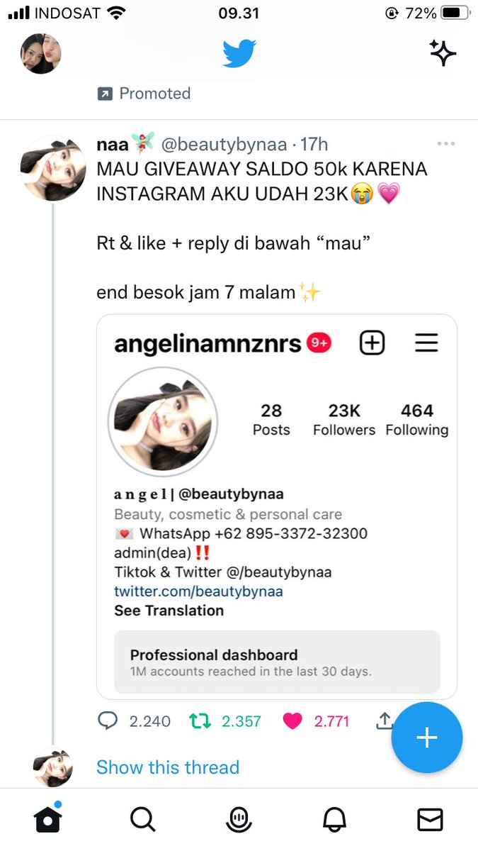 milkeulee_'s tweet photo. @beautybynaa Mau https://t.co/0aA6oP1qgl