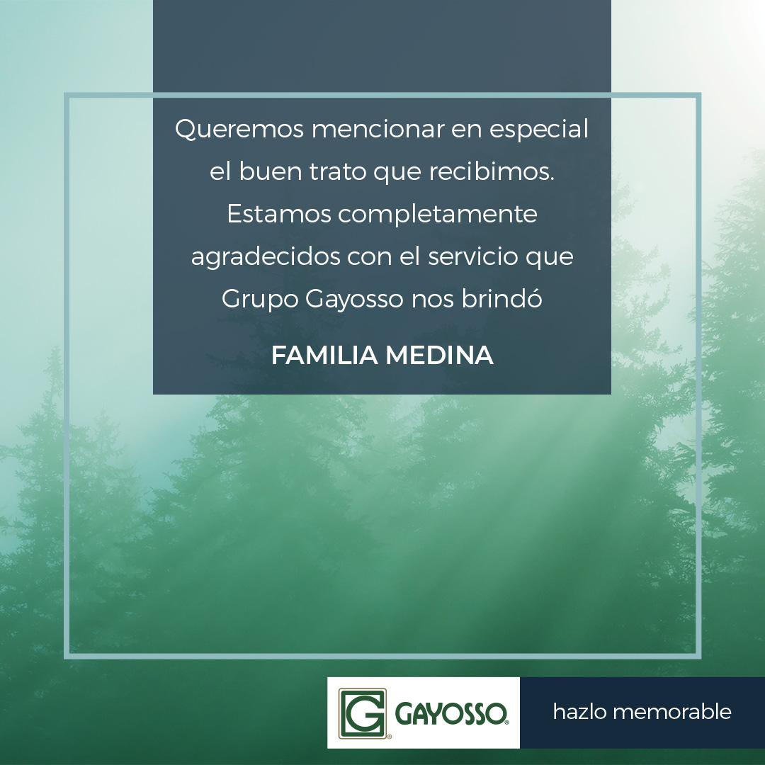 Nuestro agradecimiento es para las familias que nos confían la despedida de sus seres queridos y también para sus amables palabras. Gracias. 

#Servicio #HazloMemorable